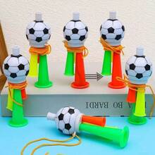 Kèn bóng đá World Cup, phụ kiện trang trí tiệc sáng tạo, dụng cụ tạo không khí, nhạc cụ thổi, đạo cụ cổ vũ sự kiện thể thao, chất liệu nhựa chống vỡ, giao hàng ngẫu nhiên. (Sản phẩm này có giá cả phải chăng. Một số sản phẩm riêng lẻ có thể có lỗi nhỏ, đó là hiện tượng bình thường. Vui lòng không chụp ảnh nếu bạn thấy phiền) - nhiều màu - Xem 1