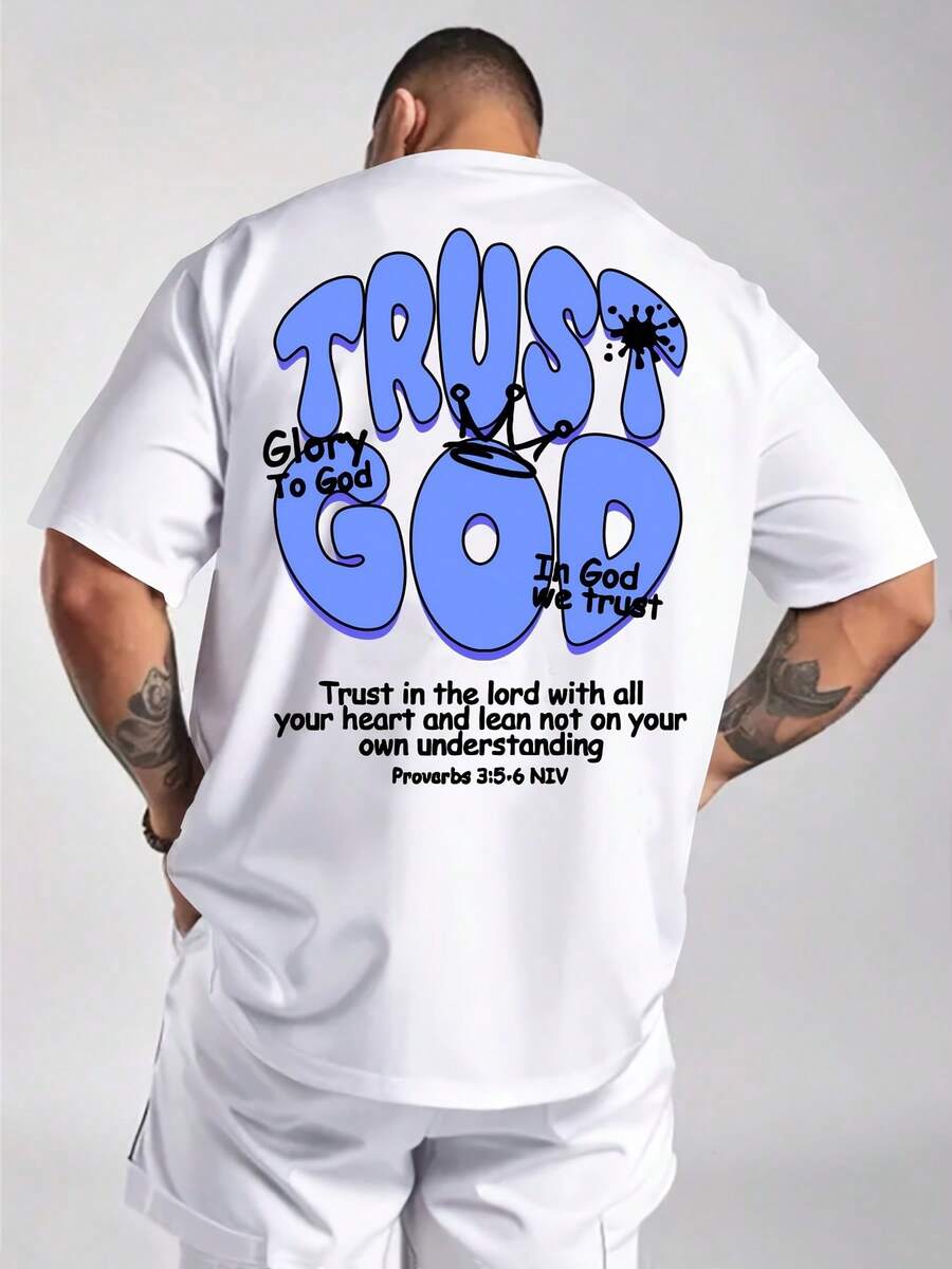 Primavera Grafica.1pac.100%Cotton.Men's & Women's 100% Cotton Short Sleeve Printed Casual Versatile Top.Versatile.Classic - White - View 1