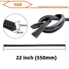 1 pieza Tira de goma sin hueso sin marco para limpiaparabrisas de coche 14" 16" 17" 18" 19" 20" 21" 22" 24" 26" 28" Repuesto de tira de goma - 1 unidad - Ver 15