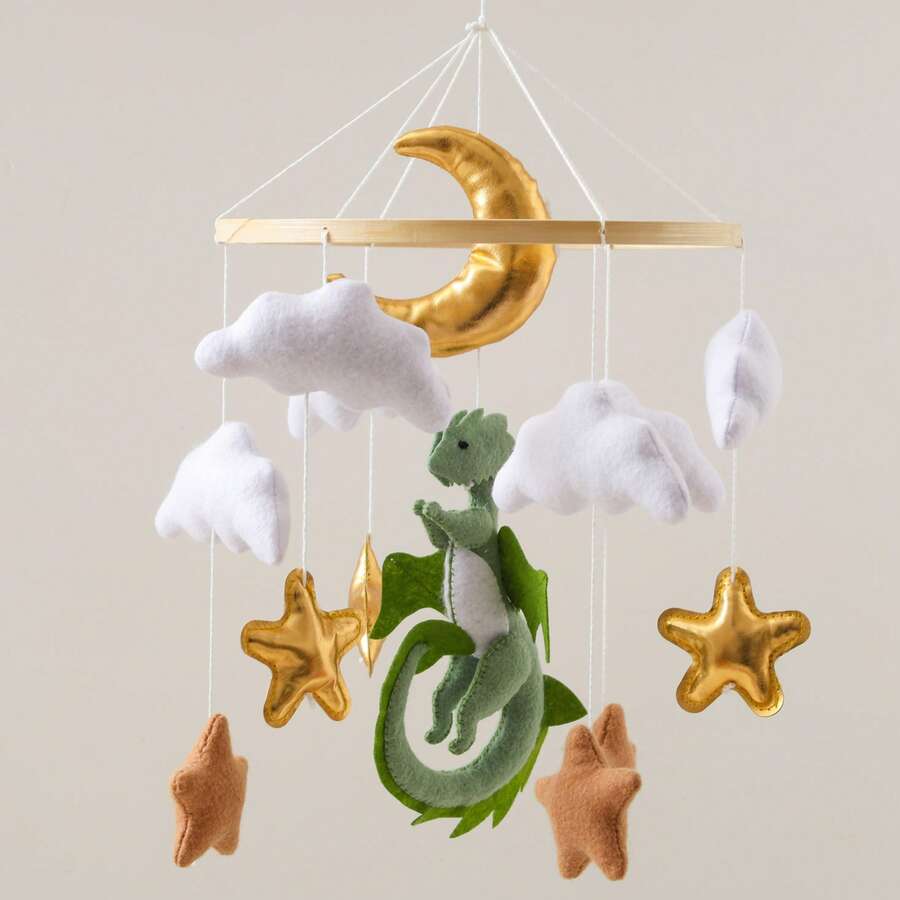 Móvil de cuna hecho a mano para bebé, con tema de animales interesante, desarrollo, mejora la coordinación mano-ojo, adecuado para la decoración de la guardería, mejor regalo para la interacción entre padres e hijos, cumpleaños, Navidad