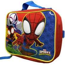 Marvel Mochila de hombro de 16" y bolsa de almuerzo rectangular de "The Amazing Spidey & Friends" para la escuela - Multicolor - Ver 3