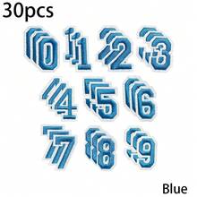 10/20/30pcs Multicolored Embroidered Number Patches, Combination Number Clothing Patches For DIY Decoration On Shirts, Skirts, Pants, Hats, Jeans - Multicolor - View 25