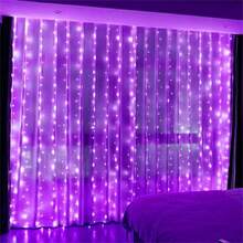 300pcs LED Remote Control Curtain Lights, USB Plug 8 Modes Outdoor String Lights, Bedroom Background Wall Wedding Party Christmas Indoor Decoration Window Wall Hanging Curtain String Lights - USB Curtain Light Strings - View 13
