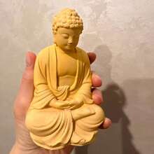 佛陀主题硅胶模具，适用于香薰蜡烛、DIY 肥皂和石膏雕塑 - 工艺用品模具 - 白色矽膠模具 - 查看 3