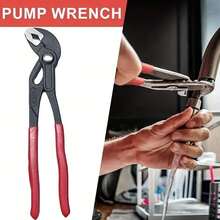Water Pump Pliers Set, Pipe Wrench, 7 Inch 10 Inch 12 Inch Groove Joint Pliers Set, Push Button Quick Adjustable Pliers - A - View 7