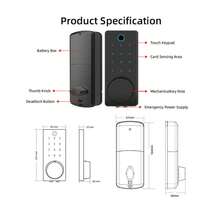Smart Door Lock - Black - View 6