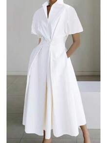 Summer Dresses For Women 2023 New Cross-Border Foreign Trade European And American Women's Clothing Summer Sleeveless Waist-Cinching Pocketed Large H - 黑色 - 查看 5