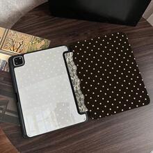 1入 波點蕾絲印花平板保護殼 適用於 iPad 第10代 10.9吋 2022 智慧保護殼/ Air 13(M3 2025)/ Air 11(M3 2025)/ Air 11(M3 2025)/ 11(A16 2025), 自動休眠/喚醒功能/時尚平板配件 適用於 Xiaomi5/5PR/6/6PRO/7/7PRO/Galaxy Tab S10+/S9/A9,適用於 Pad 5/6/7,適用於 Matepad - 彩色 - 查看 2