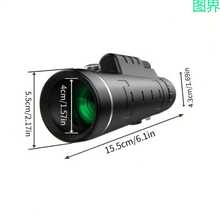 1pc 40X60 High-Definition Monocular Telescope With Manual Focus - 60X Magnification And 40mm Large Objective Lens, Suitable For Bird Watching, Camping, Hiking, Sports, Travel - Compact Portable Design, Durable Construction, Ideal Gift - Multicolor - View 9