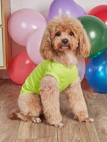 Colete respirável e fashion para cães e gatos, refrescante para o verão - Verde - Visão 3