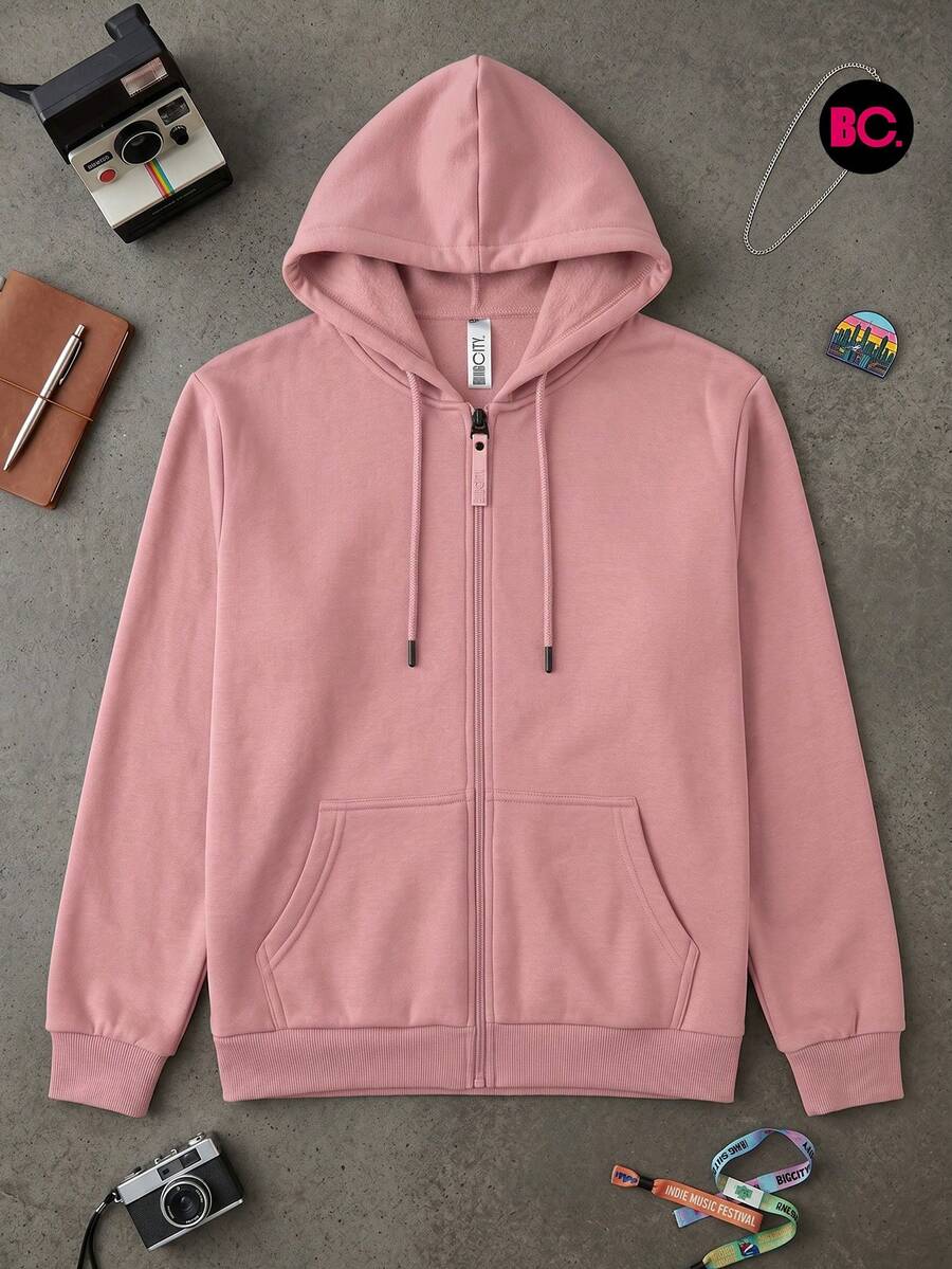 Little Big City Sudadera De Niña con Capucha en Colores Varios, Estilo Casual Deportivo - Rosa Pálido - Ver 1