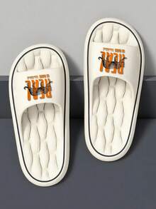 Spring/Summer INS Style Casual Slides, Versatile And Comfortable, Silent And Wear-Resistant Sole, Essential For Home, Hotel, Office, Outdoor Hiking, Lightweight And Long-Wearing Without Foot Fatigue, Unisex - White - View 4