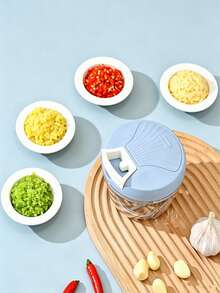 1pc Multi-Function Manual Garlic Chopper & Meat Grinder Kitchen Tool - Multicolor - View 2