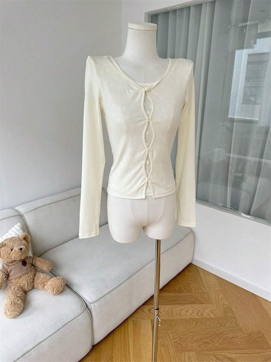 Women Tops - Apricot - View 1