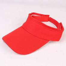 1 Pc Fashionable Sun Protection Visor Cap, Cool Sun Hat Sun Cap For Pool Vacations/ Commutes/Outdoor Fitness/Beach Trips/Hot Weather Outings - Multicolor - View 6