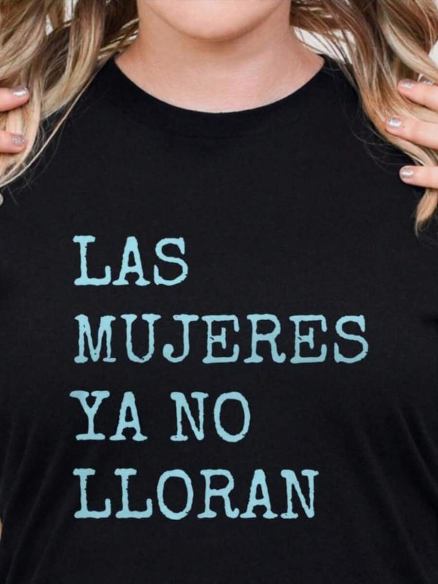 Camiseta de , Camiseta de la Gira Mundial de 2025, Camiseta de Regalo para Fans de , Camiseta de , Mercancía de la Gira de , Las Mujeres Ya No Lloran - Negro - Ver 1