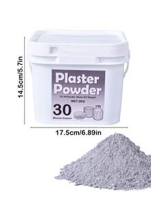 500g/1000g/1500g Poudre de gypse haute densité, convient pour les moules de sculpture DIY, la fabrication de vases, la production de moulage, poudre de gypse en seau, 2kg/2,7kg/3,2kg - Poudre de plâtre - Voir 19