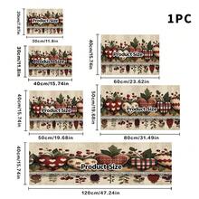 1pc Vintage Heart-Shaped Berry Plaid Dish Drying Mat, Highly Absorbent, Beautifies Dining Table, Coffee Bar, Kitchen Counter, Multipurpose Drainage Pad, Home Gift, Tabletop Decor - XYLSD-421 - View 17