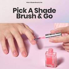 Beetles 12 Colors Jelly Pink Glitter Nail Polish Set, Quick Dry Air Dry Fingernail Polish, Chic DIY Spring Nail Art Home Use - 12 Colors Serenely Chic - 查看 6