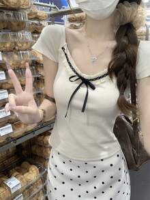 Women Tops - Apricot - View 7