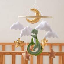 Móvil de cuna hecho a mano para bebé, con tema de animales interesante, desarrollo, mejora la coordinación mano-ojo, adecuado para la decoración de la guardería, mejor regalo para la interacción entre padres e hijos, cumpleaños, Navidad - Multicolor - Ver 4