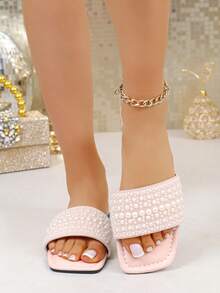 Women's Flat Sandals, Fashionable, High-End, Durable, Comfortable And Casual, An Excellent Choice For Ladies - Pink - View 2