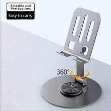 Giá đỡ điện thoại và máy tính bảng bằng hợp kim nhôm xoay 720°, có thể gập lại, di động, kiểu dáng để bàn, lý tưởng cho việc phát trực tiếp và xem video. - Nhiều màu - Xem 8