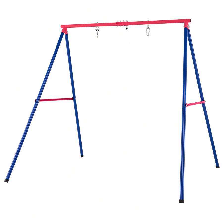 GOFLAME 196 X 185 Cm Large A-Frame Swing Stand Steel Swing Frame All-Weather Swing Set For Kids & Adults - Red - View 1