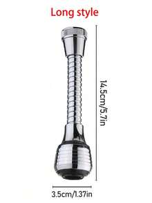 1/2件 2模式 360°旋轉起泡器 高壓水龍頭延長器 節水 浴室廚房配件 - 彩色 - 查看 6