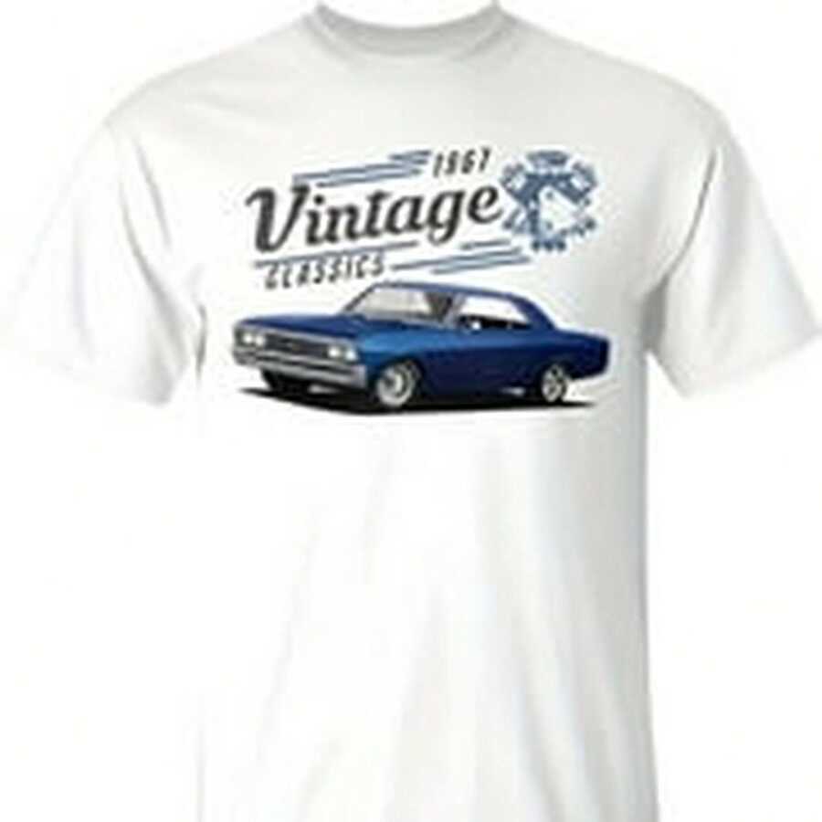 1967 67 Chevelle Ss Ing Chevys Vintage Muscle R T-S1Hirt - White - View 1
