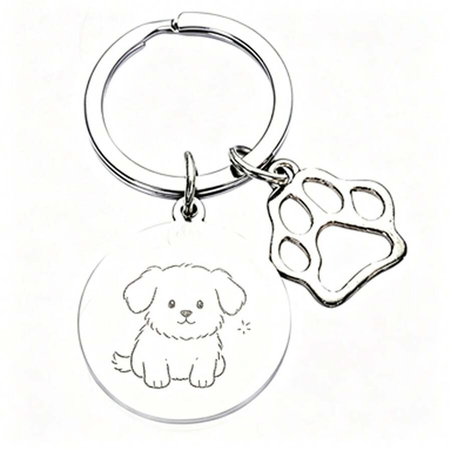 Colgante de identificación de mascotas de acero inoxidable de alta calidad, construcción duradera, decoración y identificación versátil para gatos y perros - Multicolor - Ver 1