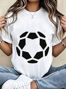 [Official FIFA World Cup Licensed]Argentina Soccer Jersey T-Shirt - Men Women Unisex Casual Short Sleeve Cotton Tee With Number 8 And Geometric Pattern, Soft Breathable Summer Top For Football Fans, Birthday Gift For Friends Family - 白色 - 查看 1