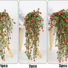 人造常春藤掛飾植物 室內/室外仿真綠植 抗UV 可拆卸葉片 耐用塑膠結構 適合婚禮與訂婚裝飾 節日裝飾 萬聖節/聖誕節人造裝飾 - 4束 - 查看 4
