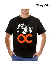 Schwarzes Herren-T-Shirt mit Grafikprint – Ein lässiges Rundhals-T-Shirt mit Motiven von Ryan, Marissa, Seth und Summer. Geeignet für jede Jahreszeit, maschinenwaschbar, ein stylisches Fan-Teil mit auffälligem Text und strapazierfähigem Material. Ein atmungsaktives und leichtes Freizeit-T-Shirt, perfekt für den Sommer, maschinenwaschbar und sowohl für Outdoor-Aktivitäten als auch zum Entspannen geeignet. T-Shirt mit Grafikprint und angenehmem Tragekomfort. - Schwarz - Übersicht 2