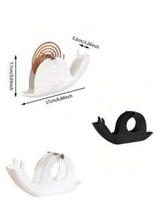 1 pieza Soporte de incienso con forma de caracol - Decoración del hogar creativa y linda, bandeja de plástico ignífugo negro o blanco para espiral antimosquitos, adecuado para la decoración de San Patricio, Pascua y primavera de la habitación, diseñado para el baño o el espacio de estar, esencial de fragancia para el hogar|Soporte de espiral|Diseño creativo, material de plástico ABS, esencial de verano, esencial para el dormitorio, la sala de estar y el baño - Multicolor - Ver 6