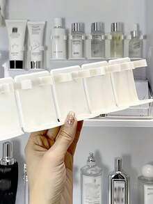 5/10/15pcs Multifunctional Space-Saving Adjustable Bracket - Wall-Mounted Storage Rack Suitable For Kitchen Spice Bottles And Bathroom Cosmetics - Mom's Daily Essential Ideal Mother's Day Gift - White - View 7