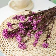 Ramo de flores artificiales, flor de arroz australiana, artículo decorativo, decoración del hogar, decoración floral para bodas, suministros de flores DIY, decoración del hogar - Flor de arroz rosa - Ver 2