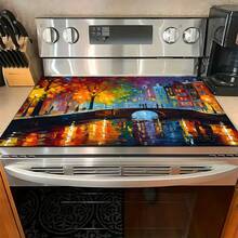 1pc Amsterdam Landscape Pattern Printed Absorbent Dish Drying Mat, Home Decor, Espresso Machine Countertop Absorbent Mat, Sink Drain Mat, Soft Faucet Absorbent Mat, Sink Cup Mat, Kitchen & Bathroom Accessories - Multicolor - View 7