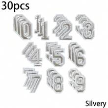 10/20/30pcs Multicolored Embroidered Number Patches, Combination Number Clothing Patches For DIY Decoration On Shirts, Skirts, Pants, Hats, Jeans - Multicolor - View 31