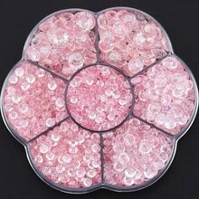 5000pcs/Box, 2mm, 3mm, 4mm, 5mm, 6mm, 5 Sizes, Silver-Tone Crystal Beads, Flower-Shaped Box, Flat-Back Crystal Rhinestones, Multi-Color Crystal Gems, Jewelry Beads, Glass Stones, 3D Diamond Pattern Decor, Shiny Nail Art Stickers, Suitable For Clothes, Bags, Shoes, Cups, Phone Cases, Crafts, DIY Decorations - Non-aB Colors - View 89