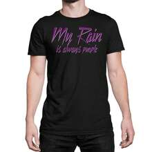 My Rain Is Always Purple Shirt 80s Music Tee - 黑色 - 查看 1