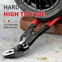 Water Pump Pliers Set, Pipe Wrench, 7 Inch 10 Inch 12 Inch Groove Joint Pliers Set, Push Button Quick Adjustable Pliers - A - View 6