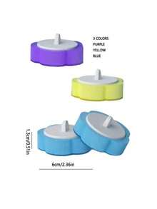 3-Pack Toilet Brush Replacement Heads, Efficient Cleaning, Easy Replacement, Available In 3 Color Combinations - Disposable Toilet Brush Heads In 3 Colors (yellow, Blue, Purple) - View 8