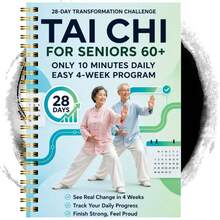 Manual de práctica de Tai Chi para personas mayores y principiantes - Encuadernación espiral, incluye ejercicios diarios progresivos, rutinas de movimiento suave adecuadas para acondicionamiento físico, entrenamiento y práctica, guía paso a paso de Tai Chi - A - Ver 6