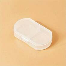 1pc Portable Pocket Pill Box, 2-Compartment Ultra-Compact Plastic Storage Box For Storing Medications, Daily Pills And Travel - View 7