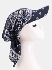 1pc Women's Wide Brim Headscarf Hat, Outdoor Sun Protection Hijab Turban, Suitable For Daily Use - Multicolor - View 11