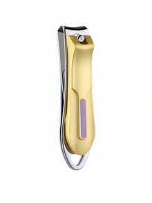 1pc Stainless Steel Anti-Splash Nail Clipper, Bionic Design Nail Trimmer, Manicure Tool, Foot Care Scissors - Multicolor - View 11