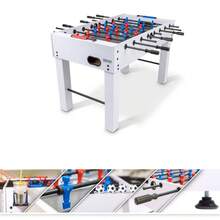 54 '' Full Size Foosball Table Includes 4 Balls And 2 Cup Holders - White Finish - Default - View 2
