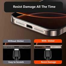 10Pcs Dustproof Phone Speaker Net & Charging Port Protector, High-Precision Anti-Block Mesh & Protective Plug, All-Round Dust & Lint Prevention With Cleaning Tools, For IPhone 17 Series Devices - Multicolor - View 6
