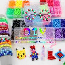 Euuztu 2400Pcs Glow In Dark Beads Bulk,20 Colors Kandi Bead Hair Braiding Friendship Bracelet Making Kandi Jewelry Chains Crafts Chirstmas Gifts (2400PCS(20Color)) - 5800個(30色) - 查看 7